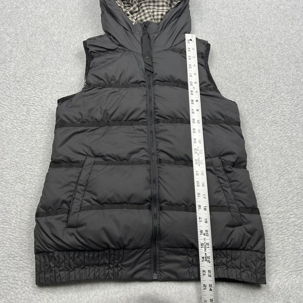 Lululemon Chilly Chill Puffy Vest Womens 6 Black Goose Down Reversible W4D68S